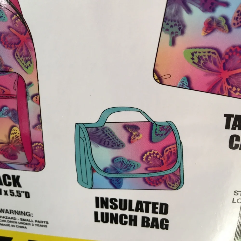 Back to School - Butterflies backpack bundle